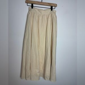 Billy J beige maxi skirt Size 8 high slit